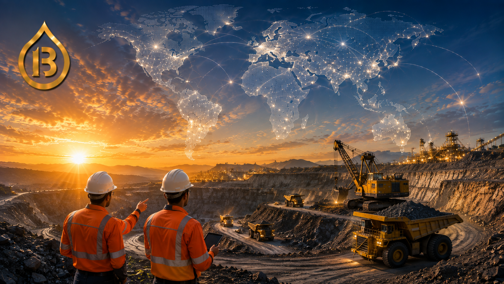 Mining and industrial development site